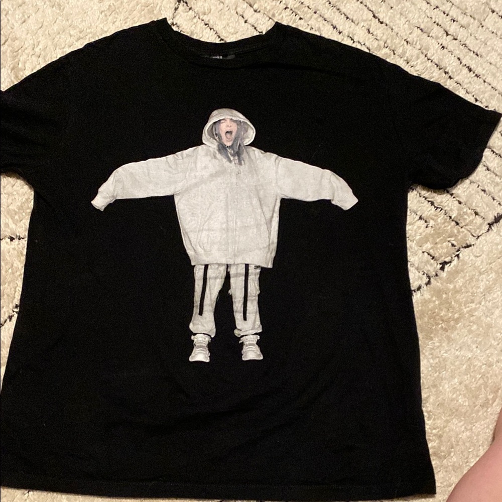 RARE BILLIE EILISH x Bershka black tee